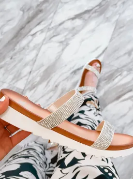 Champagne Stone Crystal Sandal