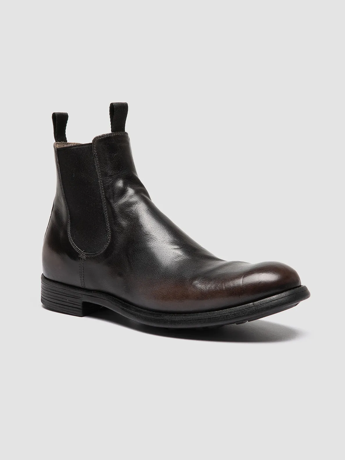 CHRONICLE 002 - Black and Brown Leather Chelsea Boots