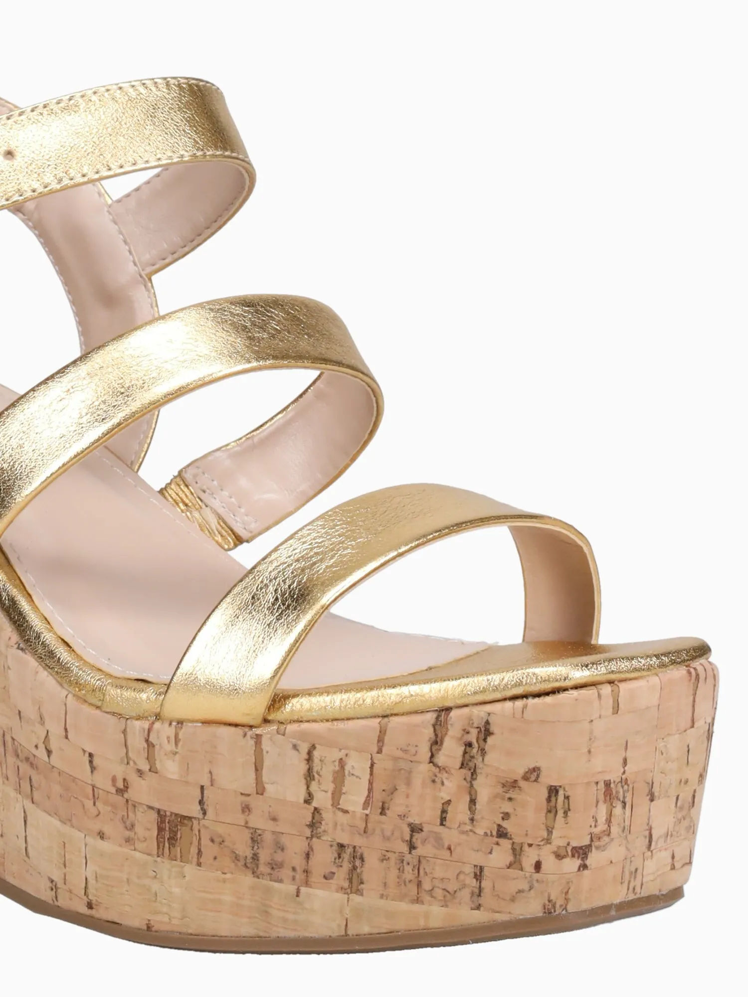 Hannah Gold Crystal Leather