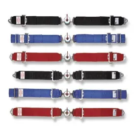 Simpson 55" Camlock Lap Belt - Wrap Around Mount - Pull Down Adjust - Platinum