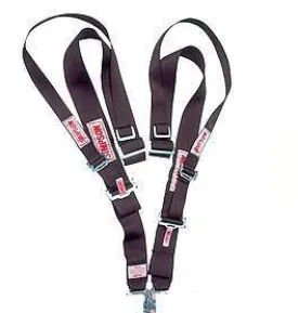 Simpson Camlock Shoulder Harness w/ HANS/HNR Top Strap - Wrap Around - Black