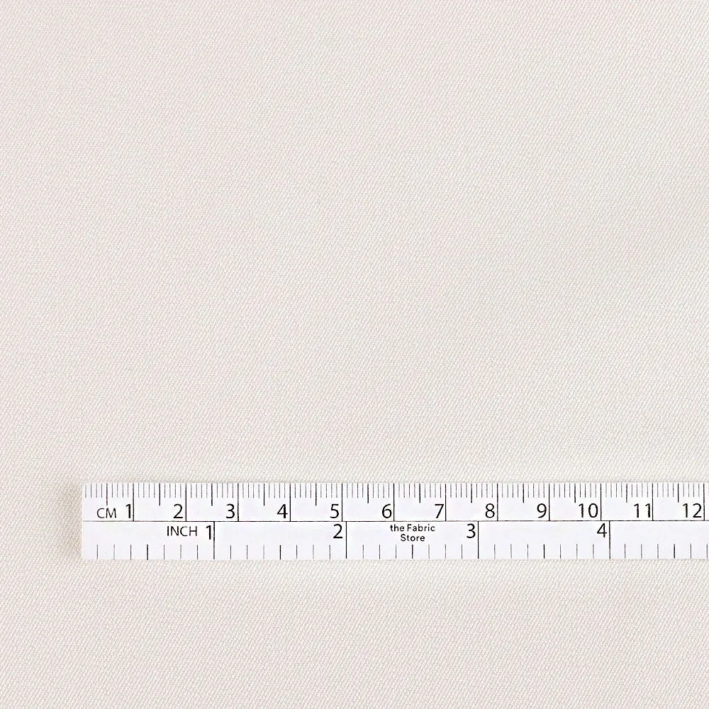 Stretch Cotton Twill Suiting - Soy (remnant)