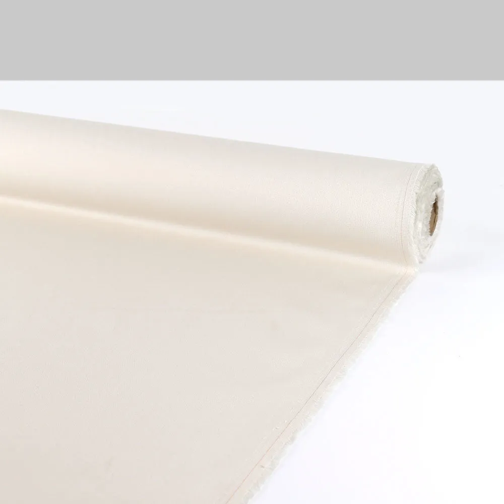 Stretch Cotton Twill Suiting - Soy (remnant)